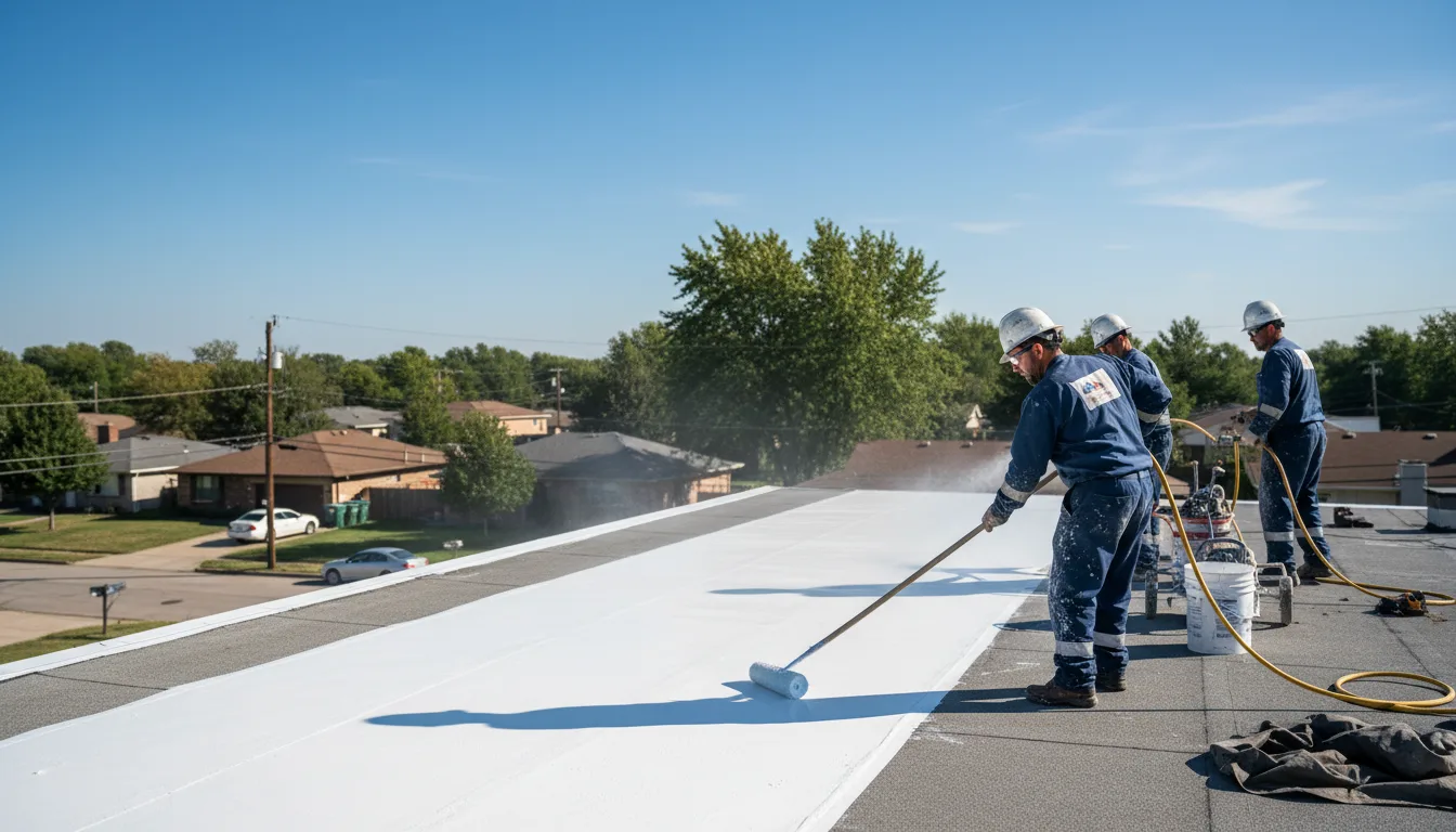 Commercial roof coating in Midway, TX near me